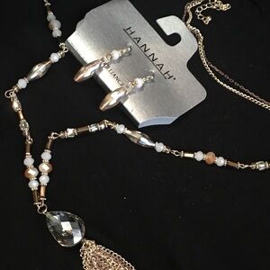 Hannah beautiful necklace earrings‎
